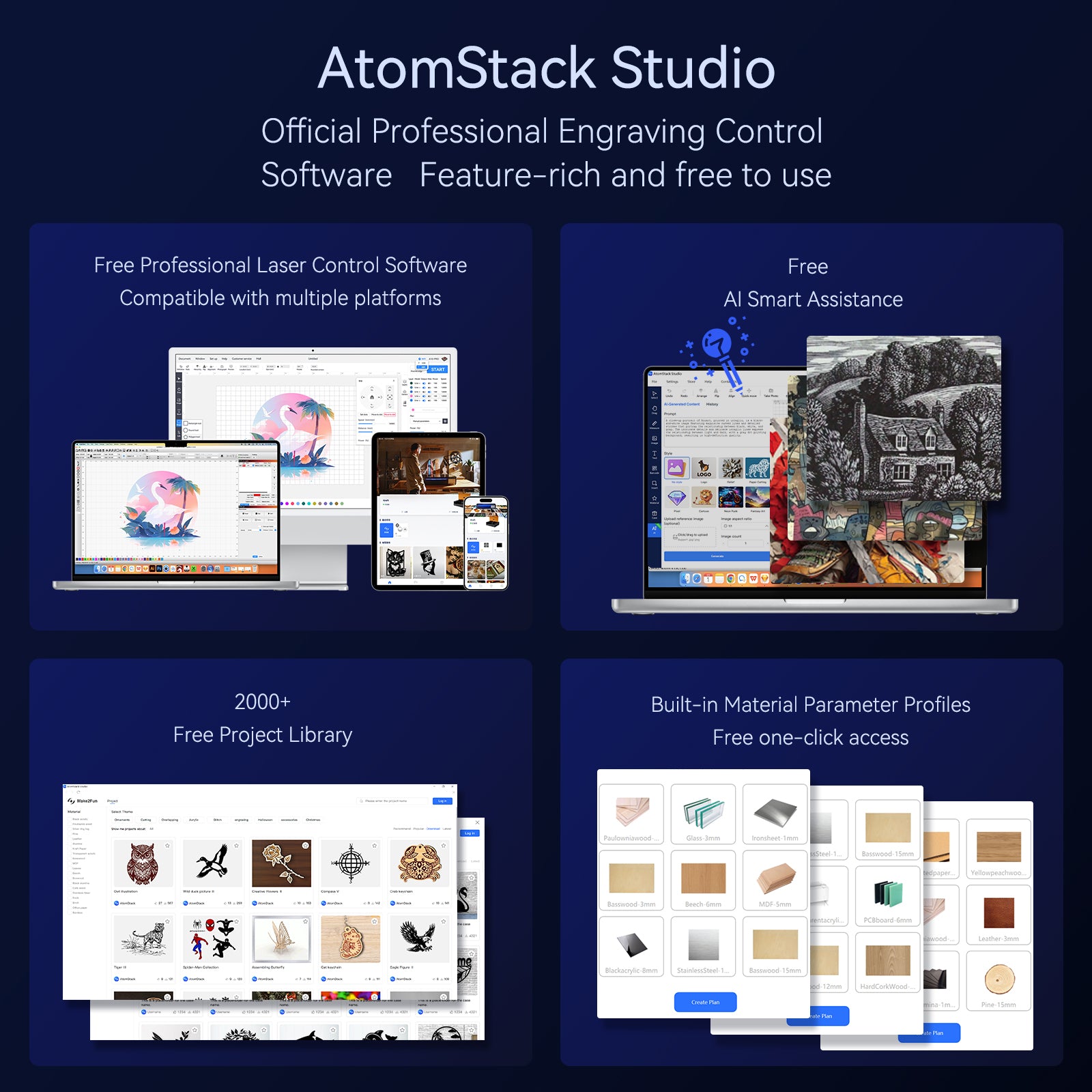 iKier Master 50W CO2-Laserschneider