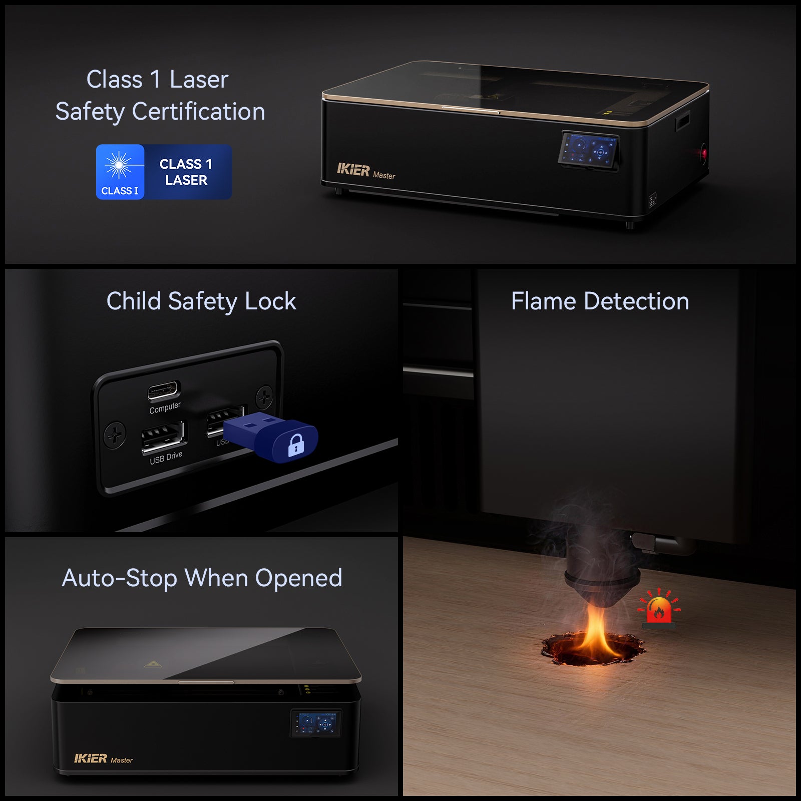 iKier Master 50W CO2-Laserschneider