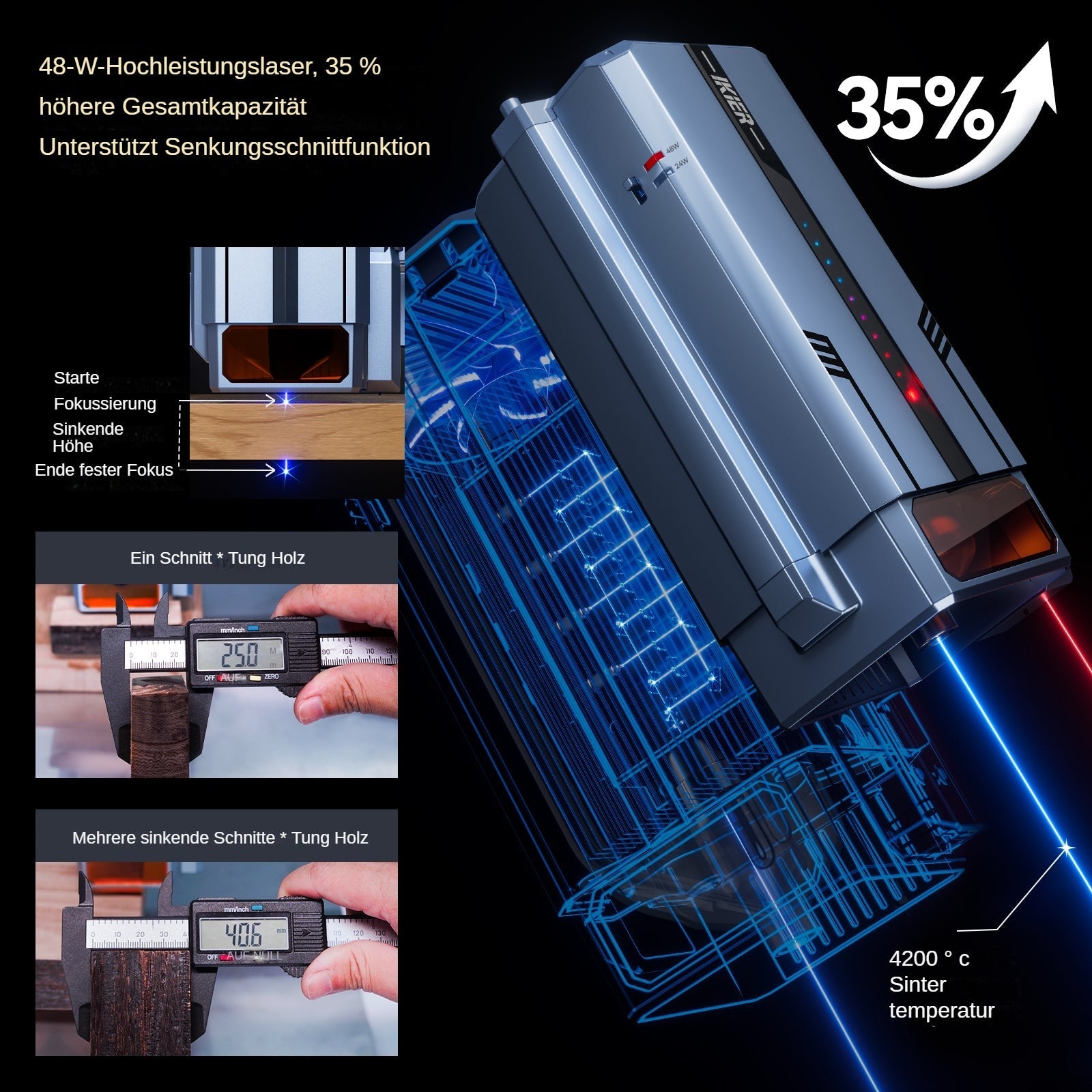 iKier K1 Pro Max 48W Lasergravierer