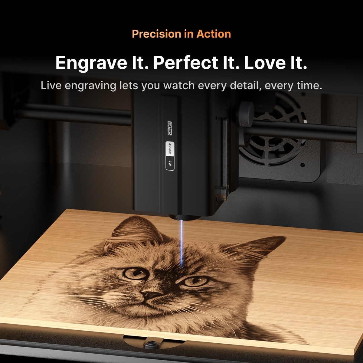 iKier Flex Pro 7W/12W Enclosed Laser  Engraver