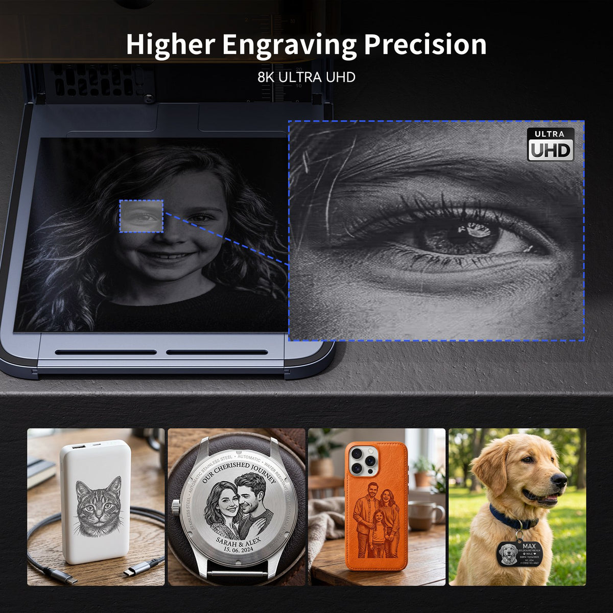 iKier NOVA 16 W Faser- und 15 W Dioden-tragbarer Dual-Lasergravierer
