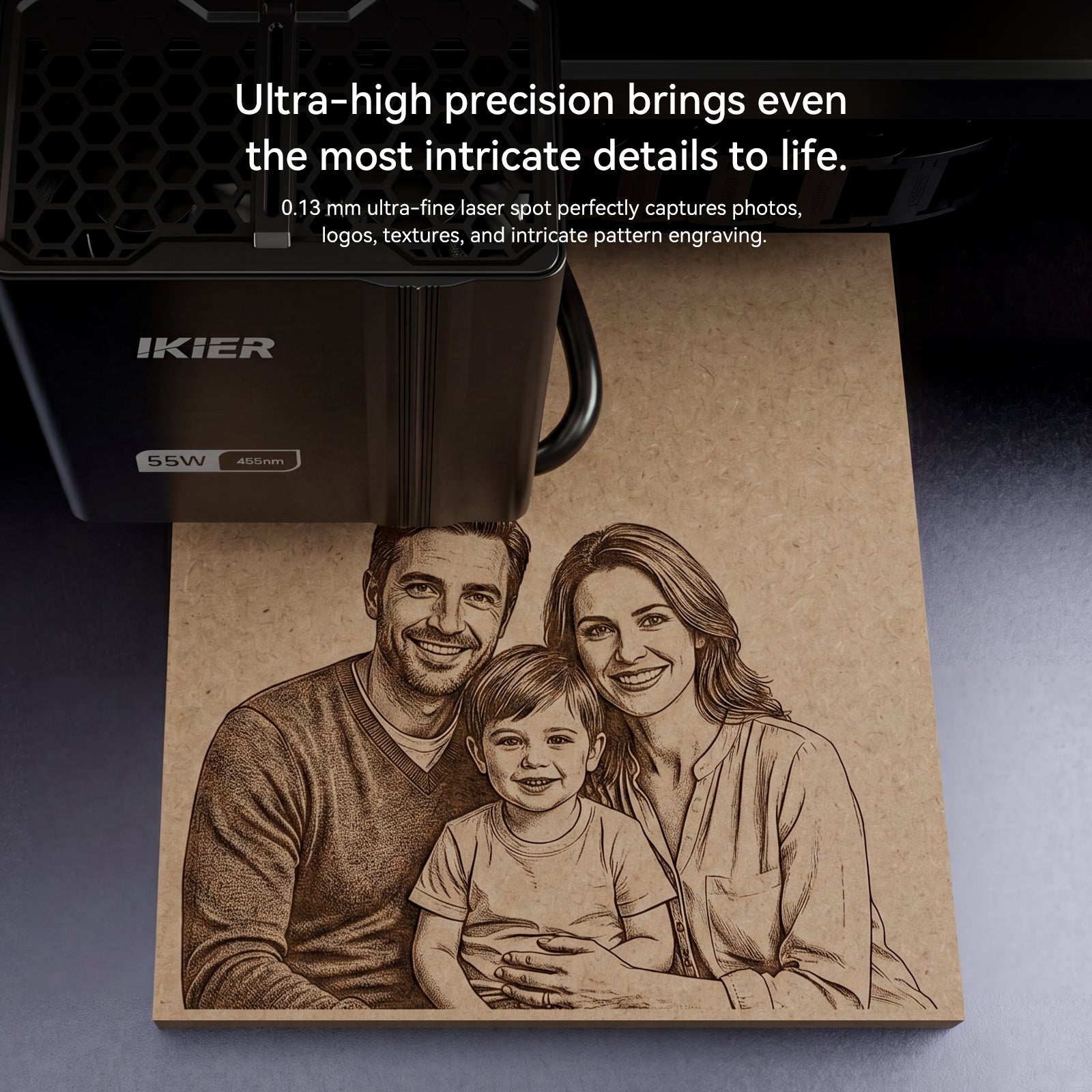 iKier K2 Pro 55W Lasergravierer
