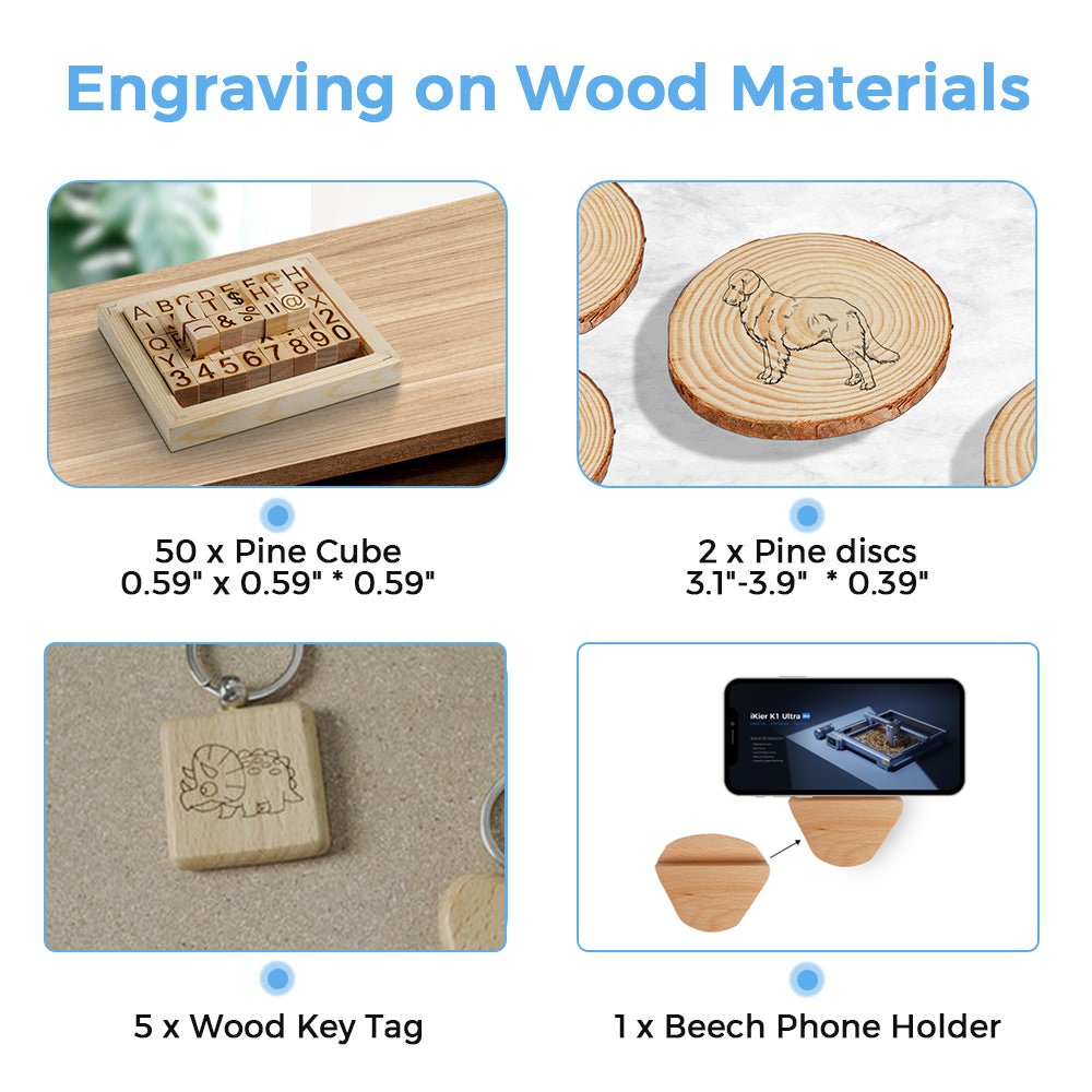 iKier Lasermaterialpaket (73 Stück)