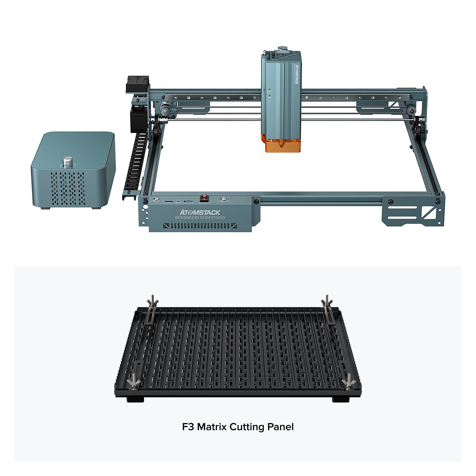 AtomStack A40 Pro V2 Laser Engraver with F60 Air Assist Kit