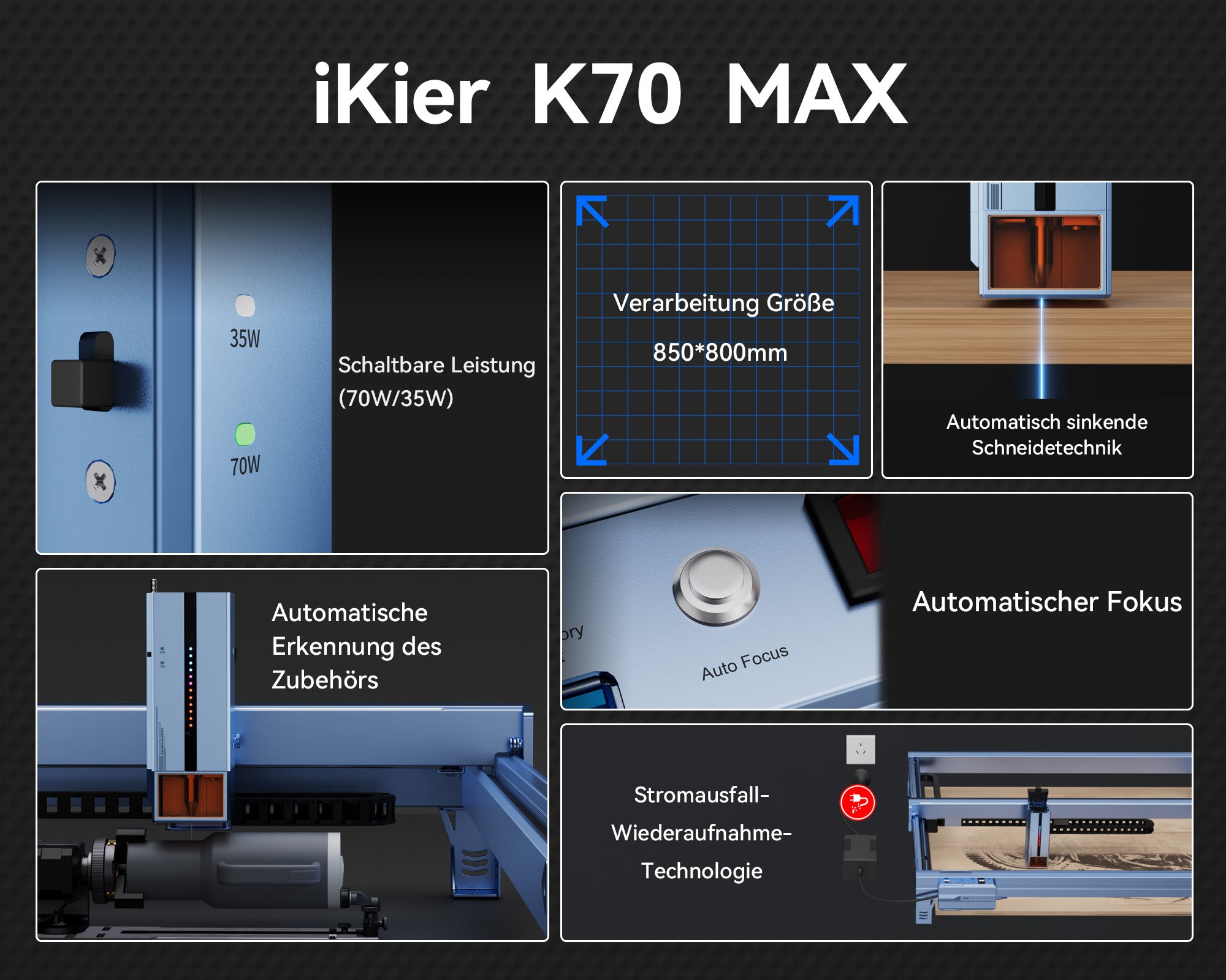 iKier K70 Max Lasergravierer