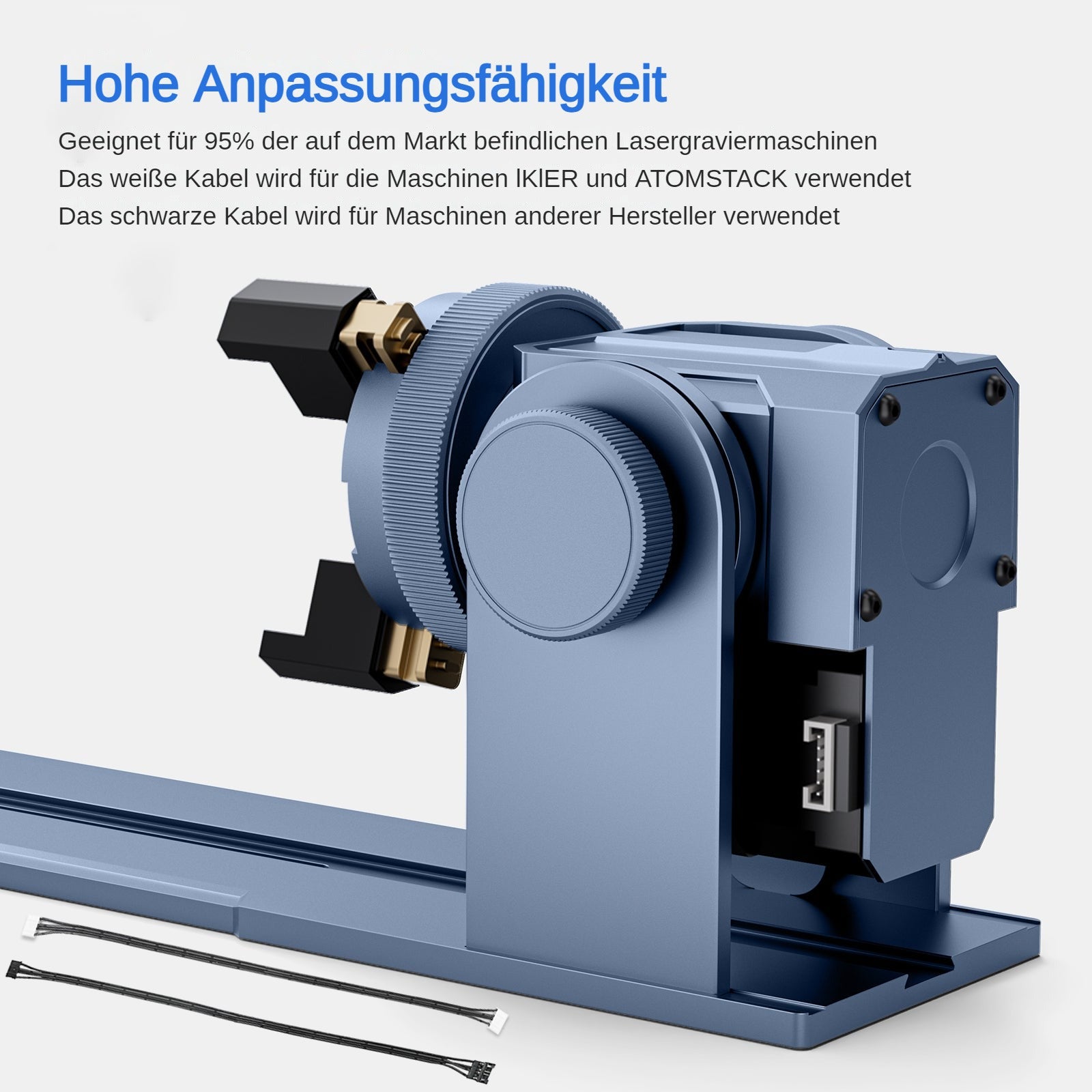 iKier R1 Pro Multifunktionsfutter und Drehwalze für Lasergravierer