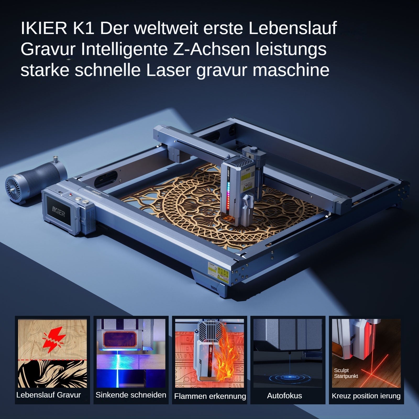 iKier K1 Ultra 36W Lasergravierer