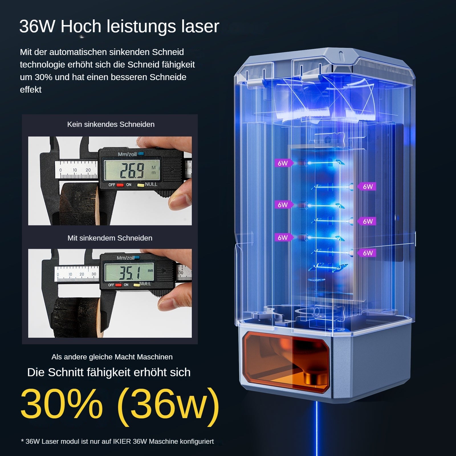iKier K1 Ultra 36W Lasergravierer